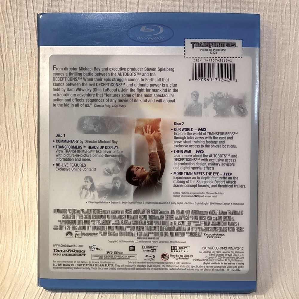 Transformers Blu-Ray Two Disc Special Edition - Picture 4 of 7